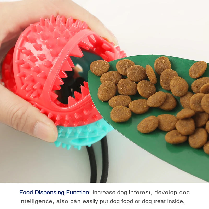 Interactive Dog Treat Dispensing Chew Toy - Suction Cup, Leaking, Tough [US]
